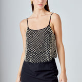Pearl Embellished Cami Top