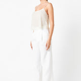 Pearl Embellished Cami Top