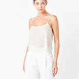 Pearl Embellished Cami Top