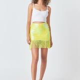 Fringe Sequin Skirt