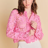 Textured Sheer Long sleeve Top