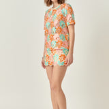 Floral Short Sleeve Top