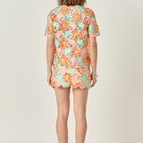 Floral Short Sleeve Top