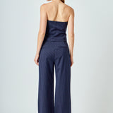 High Waisted Wide Trousers