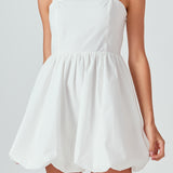Square neckline shoulder straps mini Dress