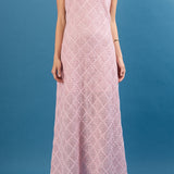 Textured Sleeveless Midi Dress
