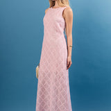 Textured Sleeveless Midi Dress
