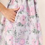 Jacquard Mini Dress with Bow