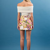 Floral Embroidered Mini Skirt