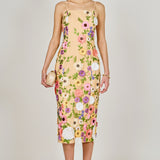 Floral Embroidered Midi Dress