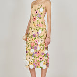 Floral Embroidered Midi Dress