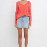 Classic Long Sleeve V Neck Tee