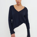 Classic Long Sleeve V Neck Tee