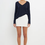 Classic Long Sleeve V Neck Tee