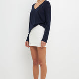 Classic Long Sleeve V Neck Tee