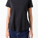 Classic Round Neck T-shirt With Round Hem