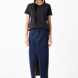 Classic Round Neck T-shirt With Round Hem