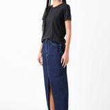Classic Round Neck T-shirt With Round Hem