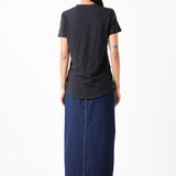 Classic Round Neck T-shirt With Round Hem