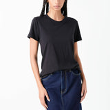 Classic Round Neck T-shirt With Round Hem