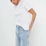 Classic Round Neck T-shirt With Round Hem