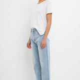 Classic Round Neck T-shirt With Round Hem