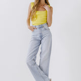 Square Neck Knit Tank