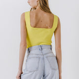 Square Neck Knit Tank