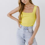 Square Neck Knit Tank