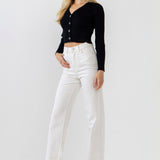 Knit Cropped Lounge Cardigan
