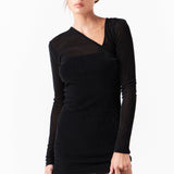 Sparkly Mini Dress with Cut out Detail
