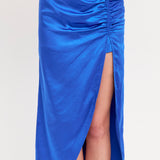 Front Slit Midi Skirt
