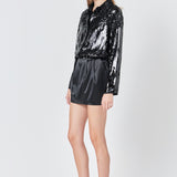 Satin Mini Skirt