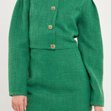 Cropped Tweed Jacket
