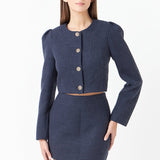 Tweed H-Line Mini Skirt