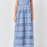 Combination Lace Maxi Dress