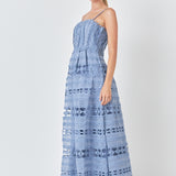 Combination Lace Maxi Dress
