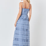 Combination Lace Maxi Dress