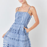 Combination Lace Maxi Dress