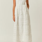 Combination Lace Maxi Dress