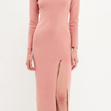 Cut Out Long Sleeve Maxi Dress