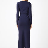Cut Out Long Sleeve Maxi Dress