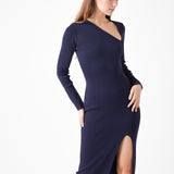 Cut Out Long Sleeve Maxi Dress
