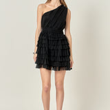 Tiered Tulle Mini Dress