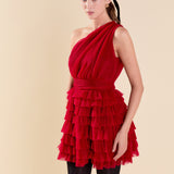 Tiered Tulle Mini Dress