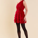 Tiered Tulle Mini Dress