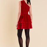 Tiered Tulle Mini Dress