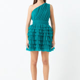 Tiered Tulle Mini Dress