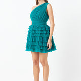 Tiered Tulle Mini Dress