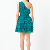 Tiered Tulle Mini Dress
